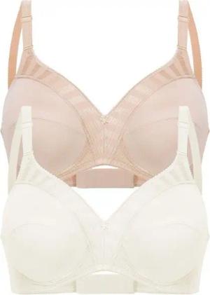 Felina Set: Bügelloser BH 2er Pack BH ohne Bügel Weftloc (Spar-Set, 2-tlg) -