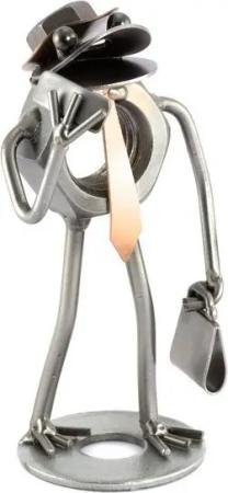 Steelman24 Dekofigur Froschkopf mit Handy