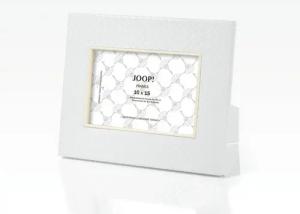JOOP! Bilderrahmen JOOP! Homeline Bilderrahmen für Fotos 10x15 cm, für 1 Bilder, Hochwertiges, pflegeleichtes Leder-Imitat, Polyurethan (Kunstleder)