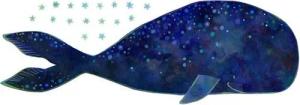 K&L Wall Art Wandtattoo Wandtattoo Blanz Märchen Kinderzimmer Ozean Wal Walfisch modern, Wandbild selbstklebend, entfernbar