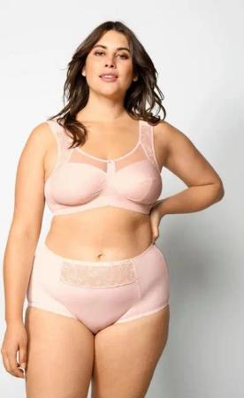 TruYou Bügel-BH BH ohne Softschalen Träger mit Spitze Mesh