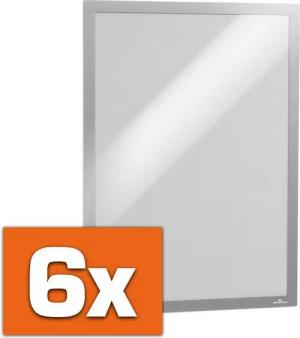 DURABLE Einzelrahmen DURAFRAME, Durable 488323 Info-Rahmen, 6 Stück, Duraframe (A3, selbstklebend mit