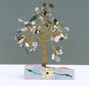 Wisdom Skulptur Agate Baum 80 Steine