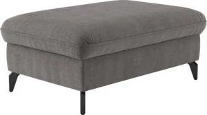 sit&more Polsterhocker Leandro, mit schwarzen Metallfüßen