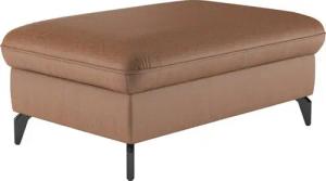 sit&more Polsterhocker Leandro, mit schwarzen Metallfüßen