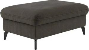 sit&more Polsterhocker Leandro, mit schwarzen Metallfüßen
