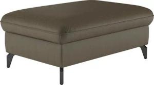sit&more Polsterhocker Leandro, mit schwarzen Metallfüßen
