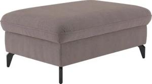 sit&more Polsterhocker Leandro, mit schwarzen Metallfüßen