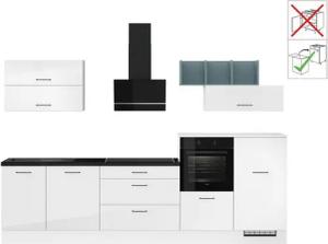 IMPULS KÜCHEN Küchenzeile "New York", Schubkästen mit Soft-Close, wählbare Ausrichtung, Soft-Close-Schubkästen, Breite 320 cm