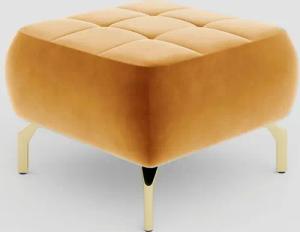 sit&more Polsterhocker Orient 1, goldfarbene Metallfüße