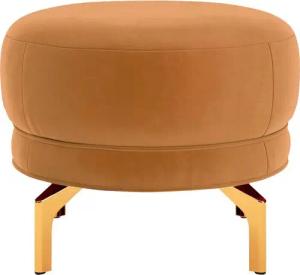 sit&more Polsterhocker Orient 3, goldfarbene Metallfüße