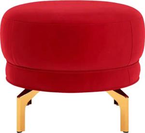 sit&more Polsterhocker Orient 3, goldfarbene Metallfüße