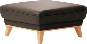 sit&more Polsterhocker Lavida, Mit elegantem Holzrahmen