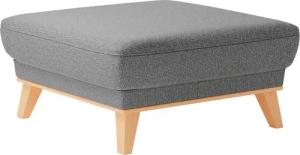 sit&more Polsterhocker Lavida, Mit elegantem Holzrahmen