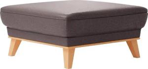 sit&more Polsterhocker Lavida, Mit elegantem Holzrahmen