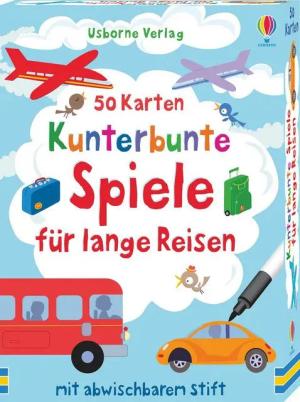 Usborne Verlag Spiel 50 Karten: Kunterbunte Spiele für lange Reisen