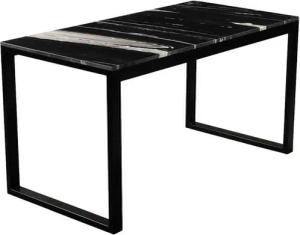 MAGNA Atelier Schreibtisch BERGEN aus ECHTEM MARMOR, Marmor Schreibtisch, Metallgestell, 140cmx70cmx75cm