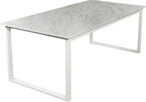 MAGNA Atelier Esstisch BERGEN aus ECHTEM MARMOR, Esstisch eckig, Metallgestell, 160x80x75cm & 200x100x75cm