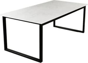 MAGNA Atelier Esstisch BERGEN aus ECHTEM MARMOR, Esstisch eckig, Metallgestell, 160x80x75cm & 200x100x75cm