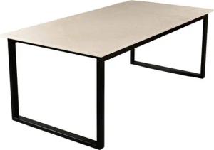 MAGNA Atelier Esstisch BERGEN aus ECHTEM MARMOR, Esstisch eckig, Metallgestell, 160x80x75cm & 200x100x75cm
