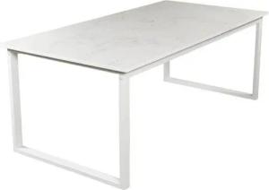 MAGNA Atelier Esstisch BERGEN aus ECHTEM MARMOR, Esstisch eckig, Metallgestell, 160x80x75cm & 200x100x75cm