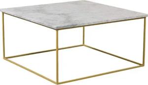 MAGNA Atelier Couchtisch Aarhus Coffee Table mit ECHTEM MARMOR, Wohnzimmer Tisch eckig, Metallgestell, 80x80x40cm