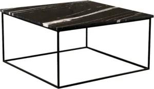 MAGNA Atelier Couchtisch Aarhus Coffee Table mit ECHTEM MARMOR, Wohnzimmer Tisch eckig, Metallgestell, 80x80x40cm