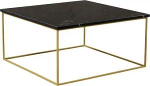 MAGNA Atelier Couchtisch Aarhus Coffee Table mit ECHTEM MARMOR, Wohnzimmer Tisch eckig, Metallgestell, 80x80x40cm