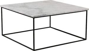 MAGNA Atelier Couchtisch Aarhus Coffee Table mit ECHTEM MARMOR, Wohnzimmer Tisch eckig, Metallgestell, 80x80x40cm
