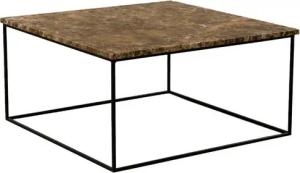 MAGNA Atelier Couchtisch Aarhus Coffee Table mit ECHTEM MARMOR, Wohnzimmer Tisch eckig, Metallgestell, 80x80x40cm