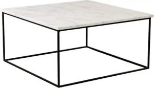 MAGNA Atelier Couchtisch Aarhus Coffee Table mit ECHTEM MARMOR, Wohnzimmer Tisch eckig, Metallgestell, 80x80x40cm