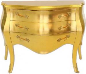 Casa Padrino Kommode Casa Padrino Barock Kommode Gold 120 cm - Handgefertigt aus Massivholz