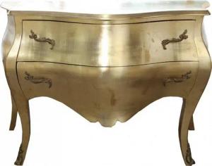 Casa Padrino Kommode Casa Padrino Barock Kommode Gold - Handgefertigt aus Massivholz