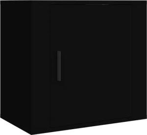 furnicato Nachttisch Wand-Schwarz 50x30x47 cm (1-St)