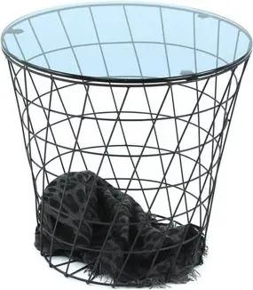 Concept GmbH Beistelltisch in Schwarz, Metall - 42x41cm (BxH)