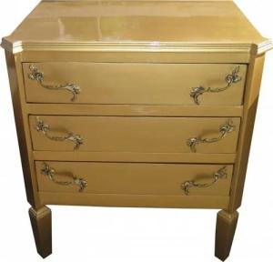 Casa Padrino Kommode Casa Padrino Barock Kommode Gold B60 H69 cm - Handgefertigte Art Deco Möbel