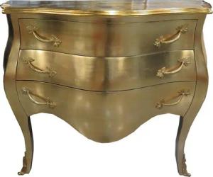Casa Padrino Kommode Casa Padrino Barock Kommode Gold 100 cm - Antik Stil Möbel - Kommoden Schubladen Schrank