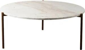 MAGNA Atelier Couchtisch ROM aus ECHTEM MARMOR, Wohnzimmertisch, Naturstein Sofatisch, 78x40cm - 98x40cm