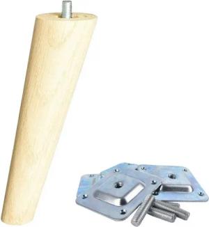 Prima-Online Möbelfuß Möbelfüße Holzfüße Eiche Sofafüße Möbelbeine Schräg/Gerade 10-25cm