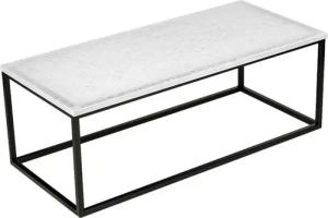 MAGNA Atelier Couchtisch GÖTEBORG aus RECYCELTEN GLASSCHERBEN, nachhaltiger Wohnzimmertisch, Metallgestell, 110cmx50cmx40cm