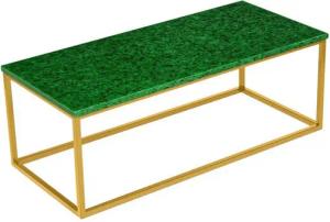 MAGNA Atelier Couchtisch GÖTEBORG aus RECYCELTEN GLASSCHERBEN, nachhaltiger Wohnzimmertisch, Metallgestell, 110cmx50cmx40cm