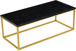 MAGNA Atelier Couchtisch GÖTEBORG aus RECYCELTEN GLASSCHERBEN, nachhaltiger Wohnzimmertisch, Metallgestell, 110cmx50cmx40cm