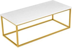 MAGNA Atelier Couchtisch GÖTEBORG aus RECYCELTEN GLASSCHERBEN, nachhaltiger Wohnzimmertisch, Metallgestell, 110cmx50cmx40cm