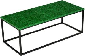 MAGNA Atelier Couchtisch GÖTEBORG aus RECYCELTEN GLASSCHERBEN, nachhaltiger Wohnzimmertisch, Metallgestell, 110cmx50cmx40cm