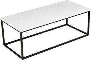 MAGNA Atelier Couchtisch GÖTEBORG aus RECYCELTEN GLASSCHERBEN, nachhaltiger Wohnzimmertisch, Metallgestell, 110cmx50cmx40cm