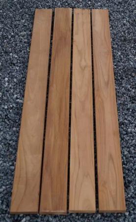 Gabiona Bankauflage Kurze Bankauflage TEAK 30 cm