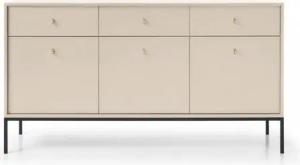 MOEBLO Kommode Melody III (Wohnzimmer, Esszimmer, Flur & Diele, Moderne Kommode Sideboard Schrank Highboard Goldene Türgriffe), (BxHxT): 154x39x83 cm