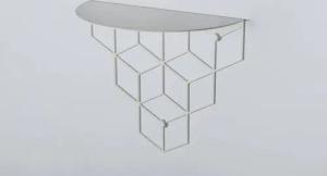 moebel-direkt-online Wandboard Stiga, Design-Konsole aus Eisen, pulverbeschichtet, 3 Farbvarianten, aus Metall