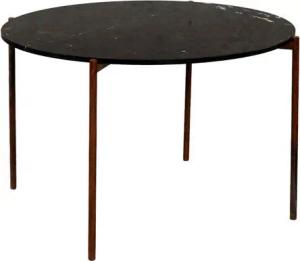 MAGNA Atelier Esstisch ROM aus ECHTEM MARMOR, Küchentisch rund, Bistrotisch, Metallgestell, Ø120x76cm