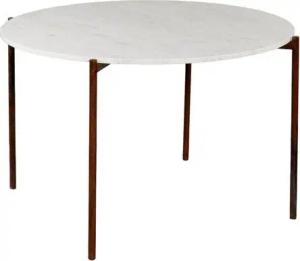 MAGNA Atelier Esstisch ROM aus ECHTEM MARMOR, Küchentisch rund, Bistrotisch, Metallgestell, Ø120x76cm